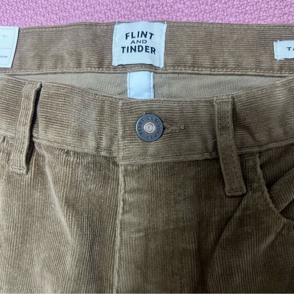 Flint and Tinder Mens Corduroy Pants Tapered fit Whiskey size 32 x 32 - Picture 6 of 9